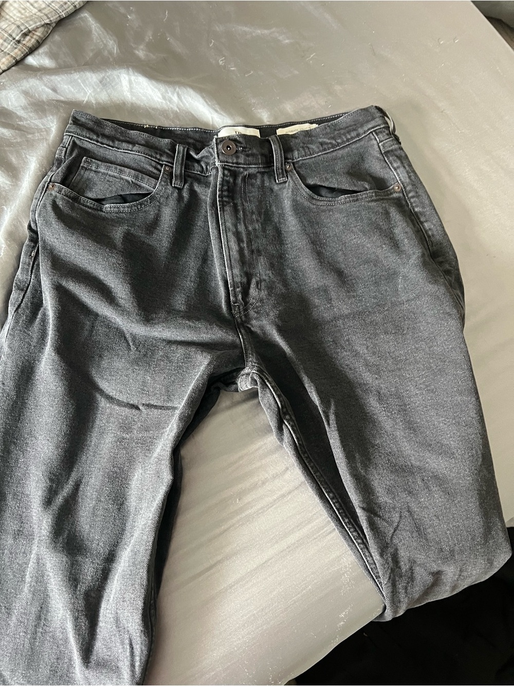 Banana Republic Men's Slim Straight Jeans in Charcoal Gray